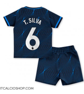 Chelsea Thiago Silva #6 Seconda Maglia Bambino 2023-24 Manica Corta (+ Pantaloni corti)